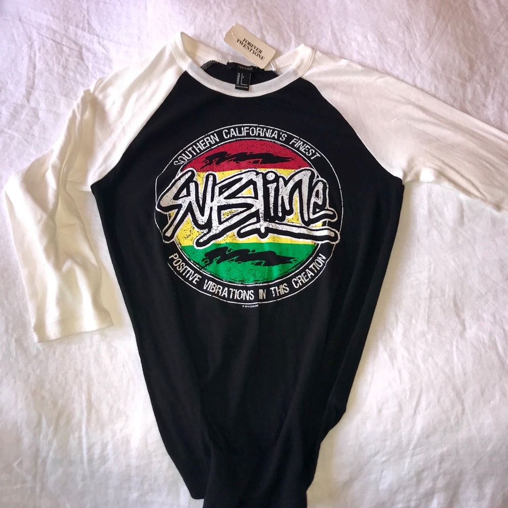 Forever 21 Sublime Shirt Rasta Band Graphic